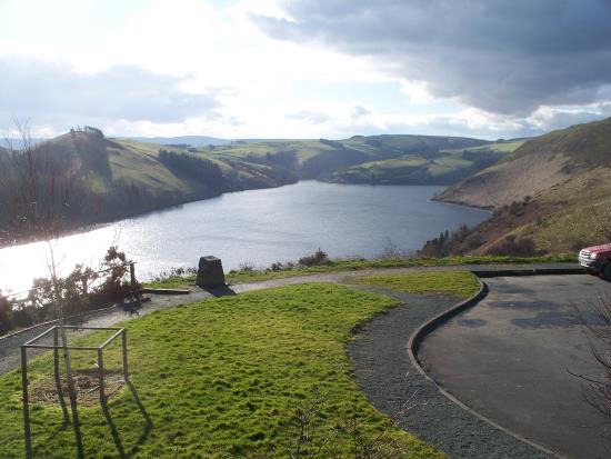 Llyn Clywedog Dam and the Lead Mine are just outside Llanidloes on the Van Road as you head up into the Mountains...