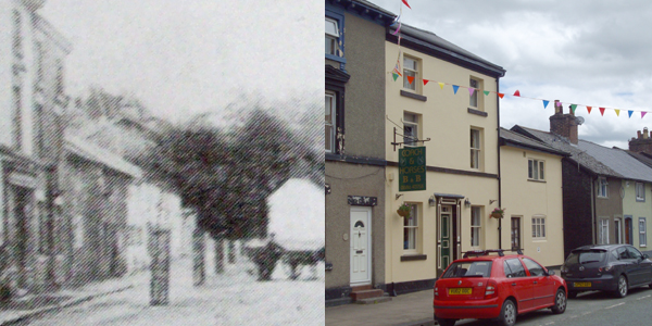 Then and Now photographs Llanidloes The Coach and Horses Bed and Breakfast Llanidloes